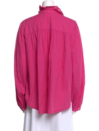 Xirena Mock Neck Long Sleeve Blouse