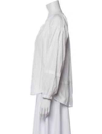 Xirena V-Neck Long Sleeve Blouse