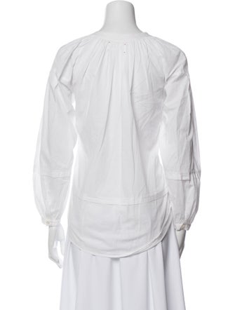 Xirena V-Neck Long Sleeve Blouse