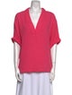 Xirena V-Neck Short Sleeve Blouse