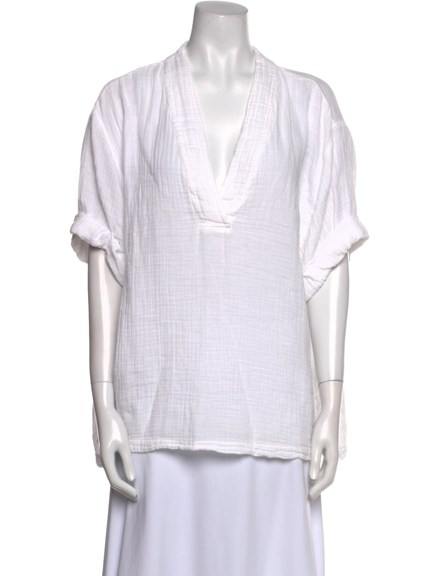 Xirena V-Neck Short Sleeve Tunic
