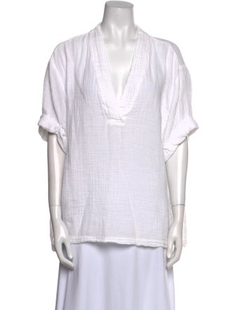 Xirena V-Neck Short Sleeve Tunic