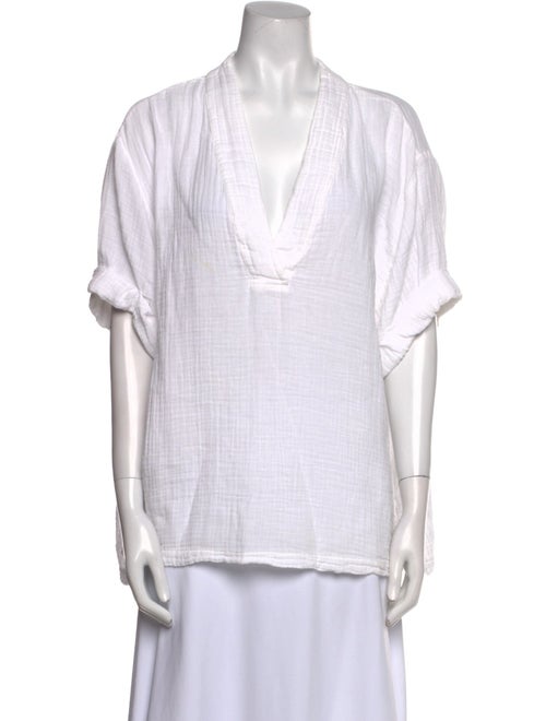 Xirena V-Neck Short Sleeve Tunic
