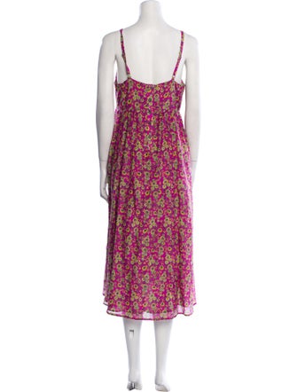 Xirena Floral Print Midi Length Dress