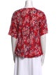Xirena Floral Print V-Neck Blouse