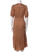Xirena Floral Print Midi Length Dress
