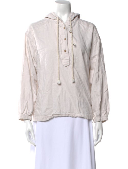 Xirena V-Neck Three-Quarter Sleeve Sweatshirt