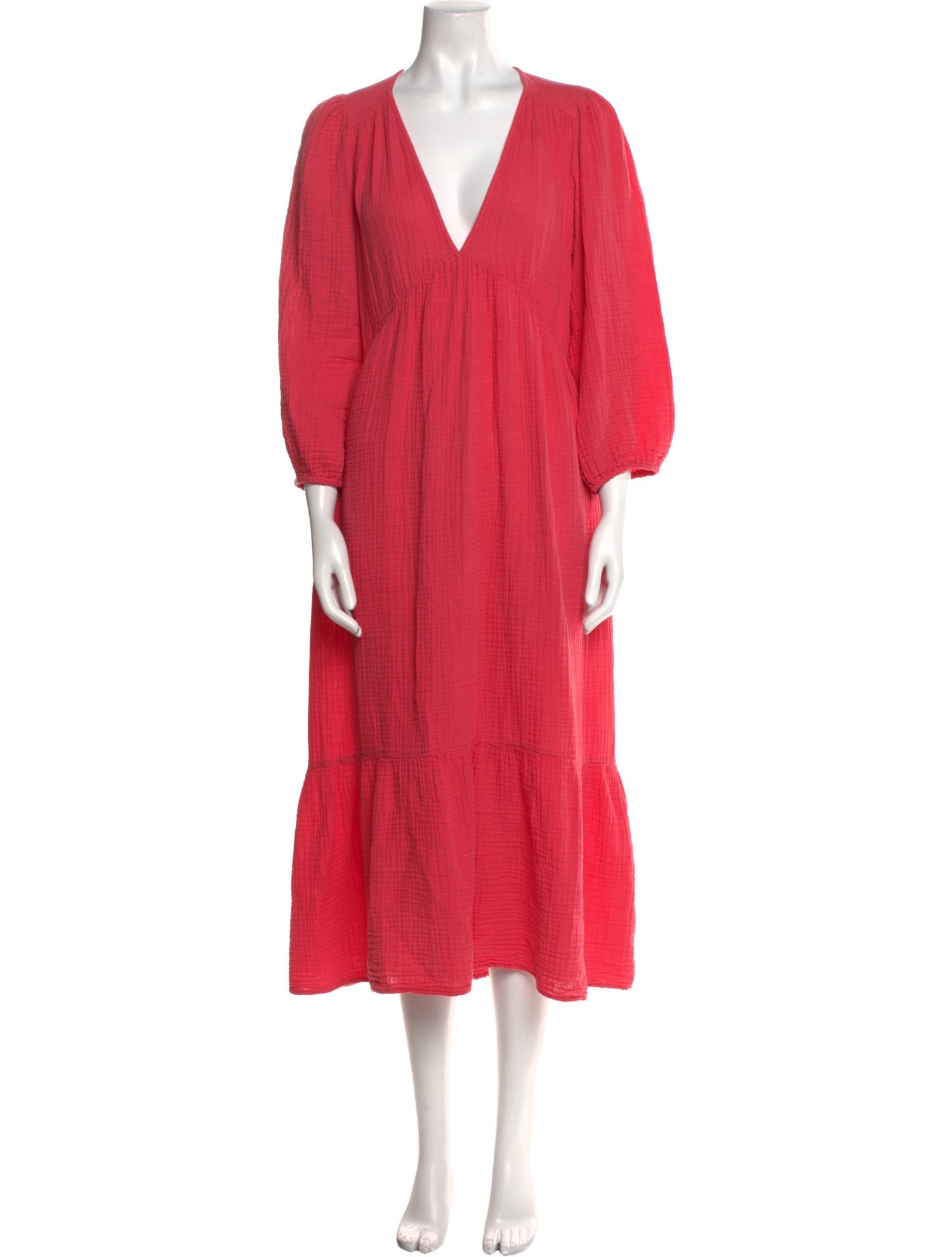 Xirena V-Neck Midi Length Dress