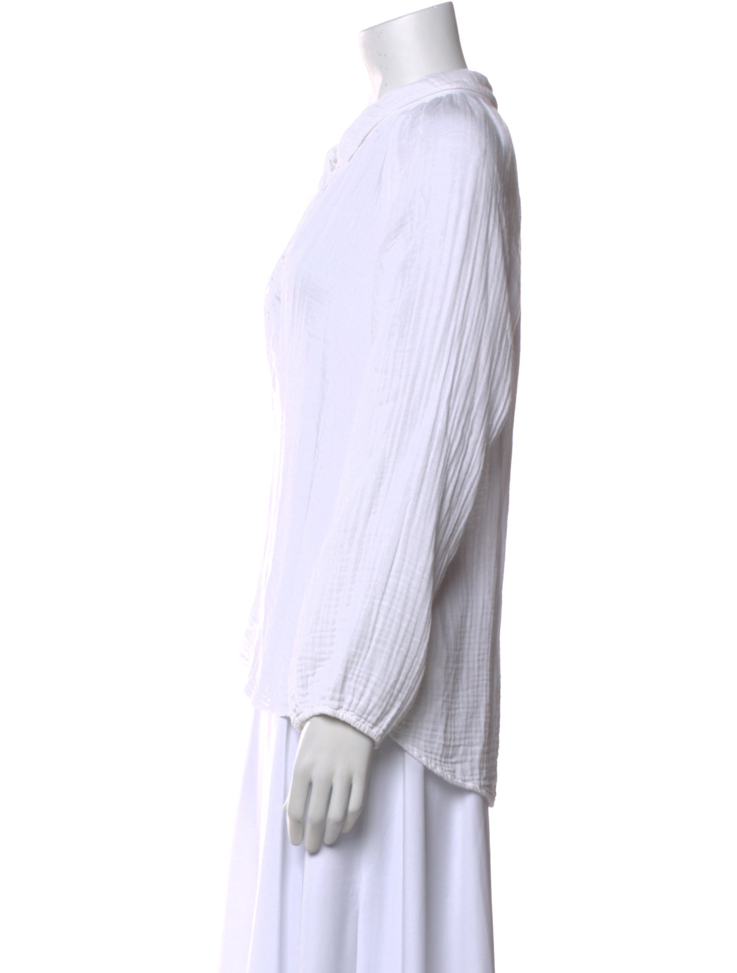 Xirena V-Neck Long Sleeve Button-Up Top