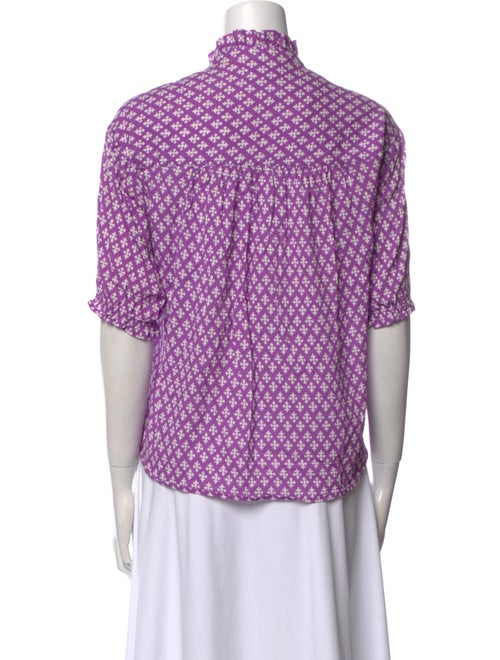 Xirena Printed V-Neck Blouse