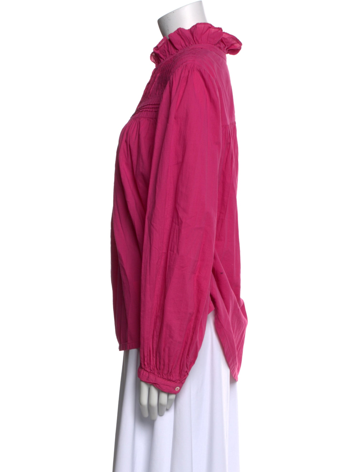 Xirena Mock Neck Long Sleeve Blouse