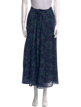 Xirena Floral Print Midi Length Skirt