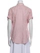 Xirena Striped Short Sleeve Button-Up Top