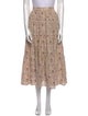 Xirena Floral Print Midi Length Skirt