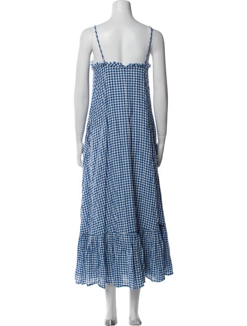 Xirena Plaid Print Midi Length Dress