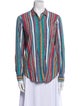 Xirena Striped Long Sleeve Button-Up Top
