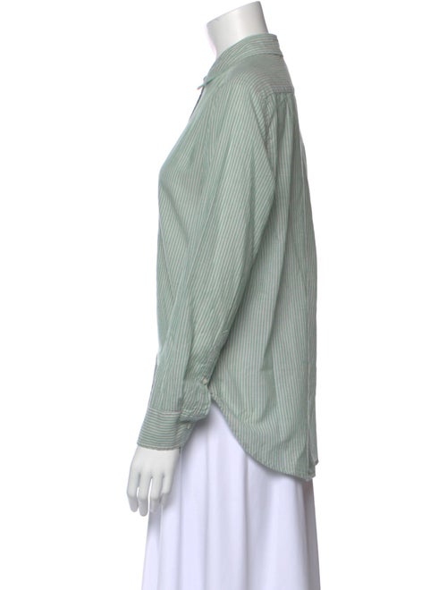 Xirena Striped Long Sleeve Button-Up Top