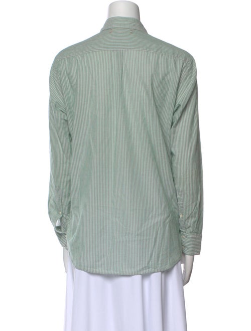 Xirena Striped Long Sleeve Button-Up Top