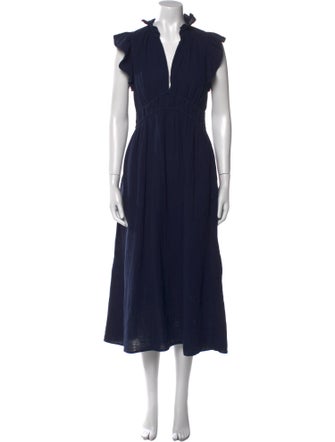 Xirena V-Neck Long Dress