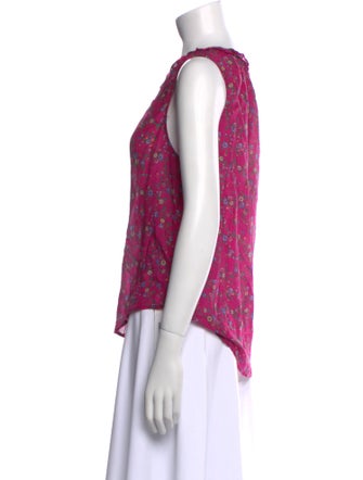 Xirena Floral Print V-Neck Blouse