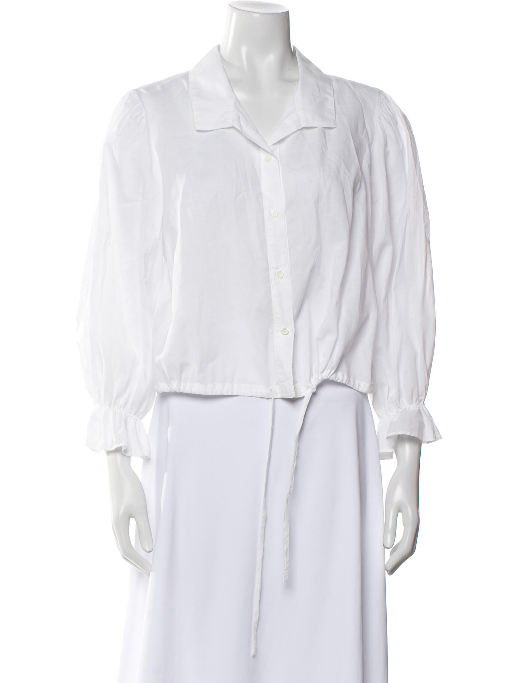 Xirena Three-Quarter Sleeve Button-Up Top