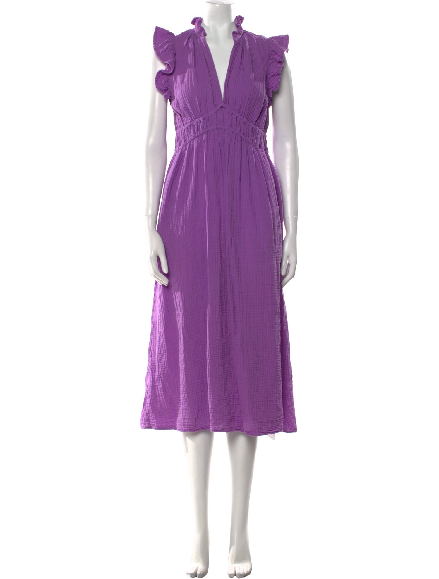 Xirena V-Neck Midi Length Dress