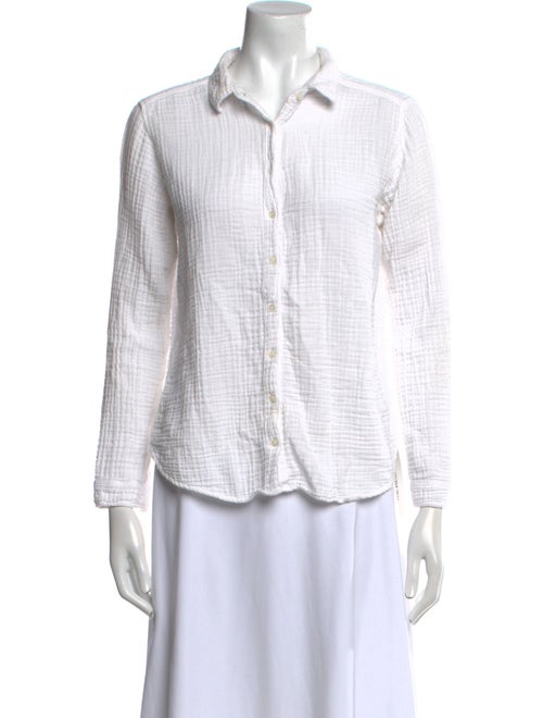 Xirena Three-Quarter Sleeve Button-Up Top