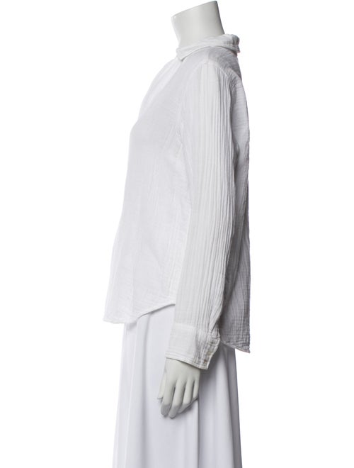 Xirena V-Neck Long Sleeve Button-Up Top