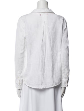 Xirena V-Neck Long Sleeve Button-Up Top