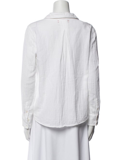 Xirena V-Neck Long Sleeve Button-Up Top