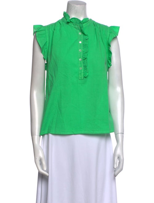 Xirena Mock Neck Short Sleeve Top