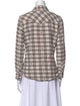Xirena Plaid Print Long Sleeve Button-Up Top