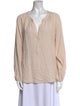 Xirena V-Neck Long Sleeve Blouse