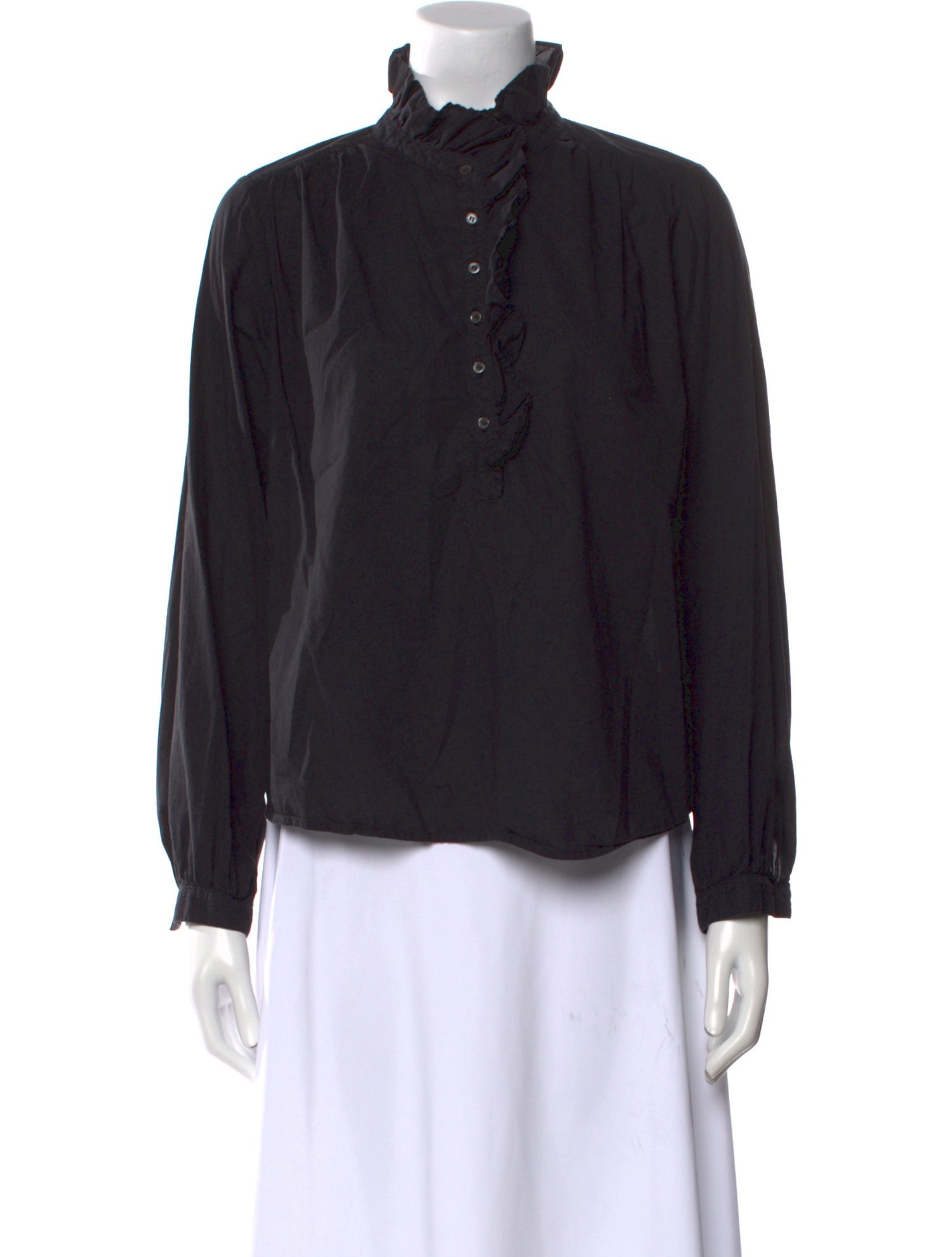 Xirena Mock Neck Long Sleeve Blouse