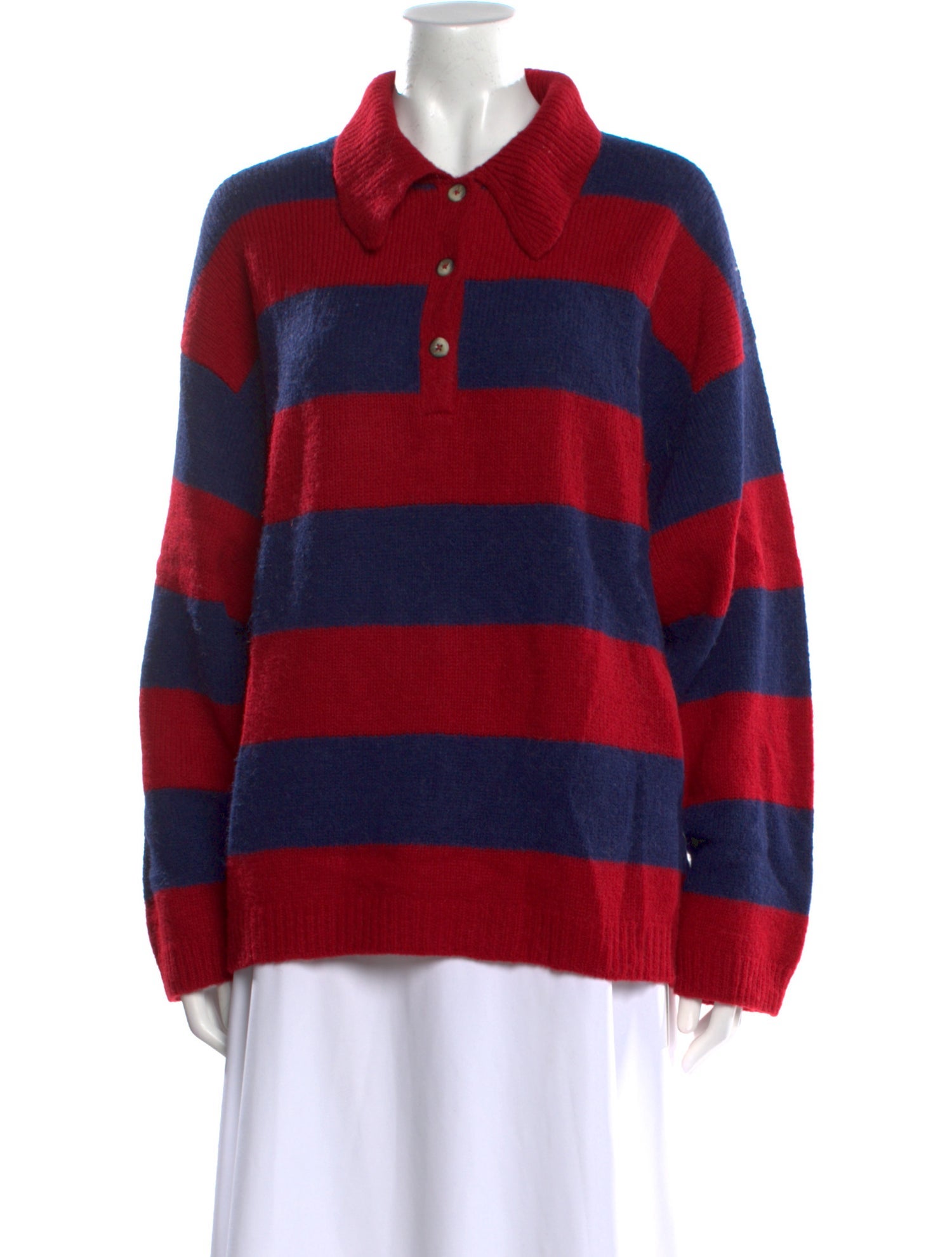 Xirena Striped Mock Neck Sweater