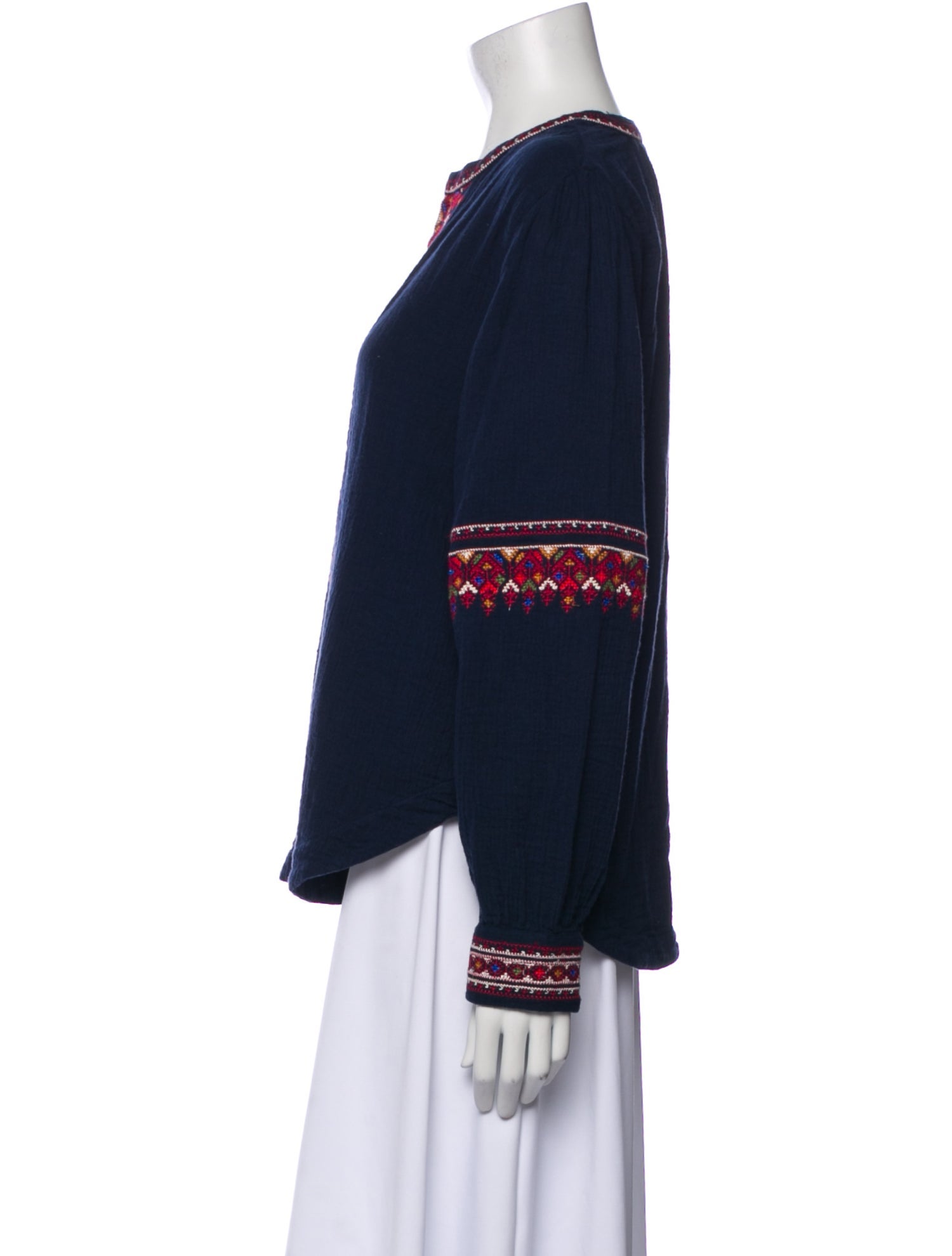 Xirena Printed V-Neck Tunic