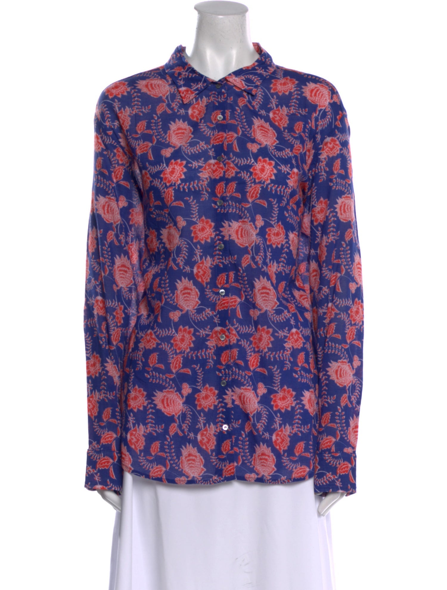Xirena Floral Print Long Sleeve Blouse