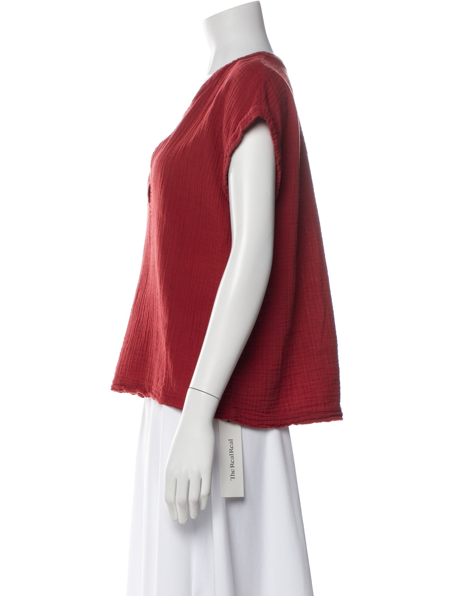 Xirena V-Neck Short Sleeve Blouse