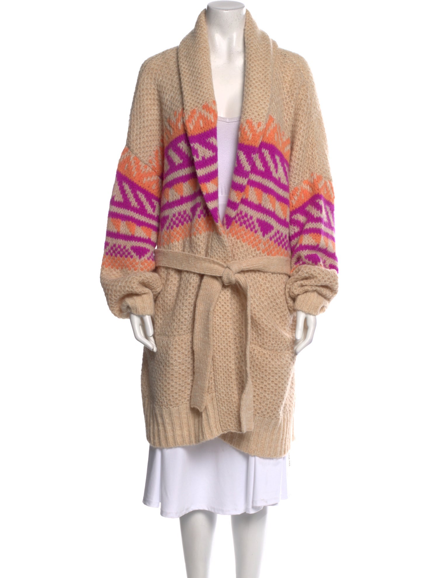 Xirena Printed V-Neck Sweater w/ Tags