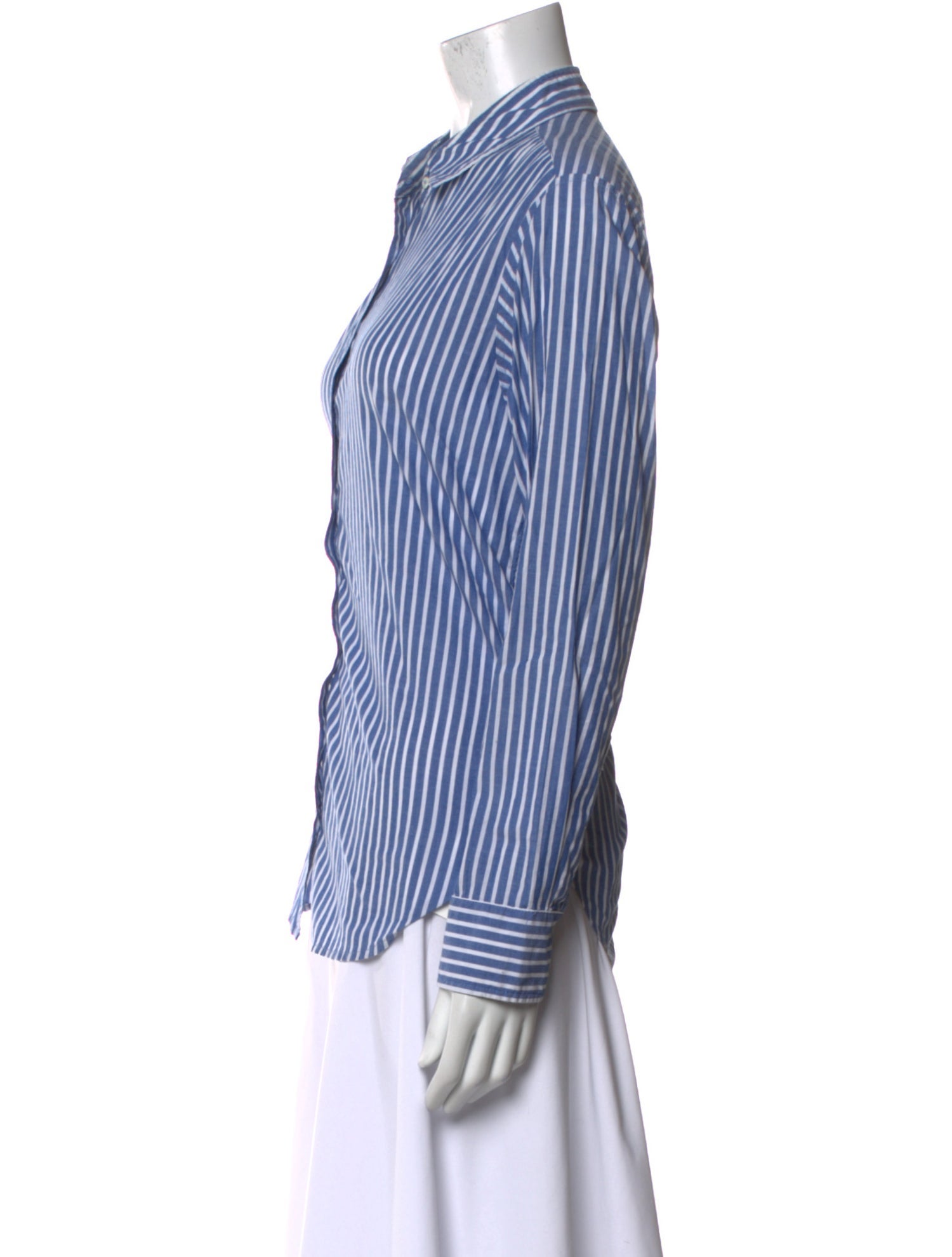 Xirena Striped Long Sleeve Button-Up Top
