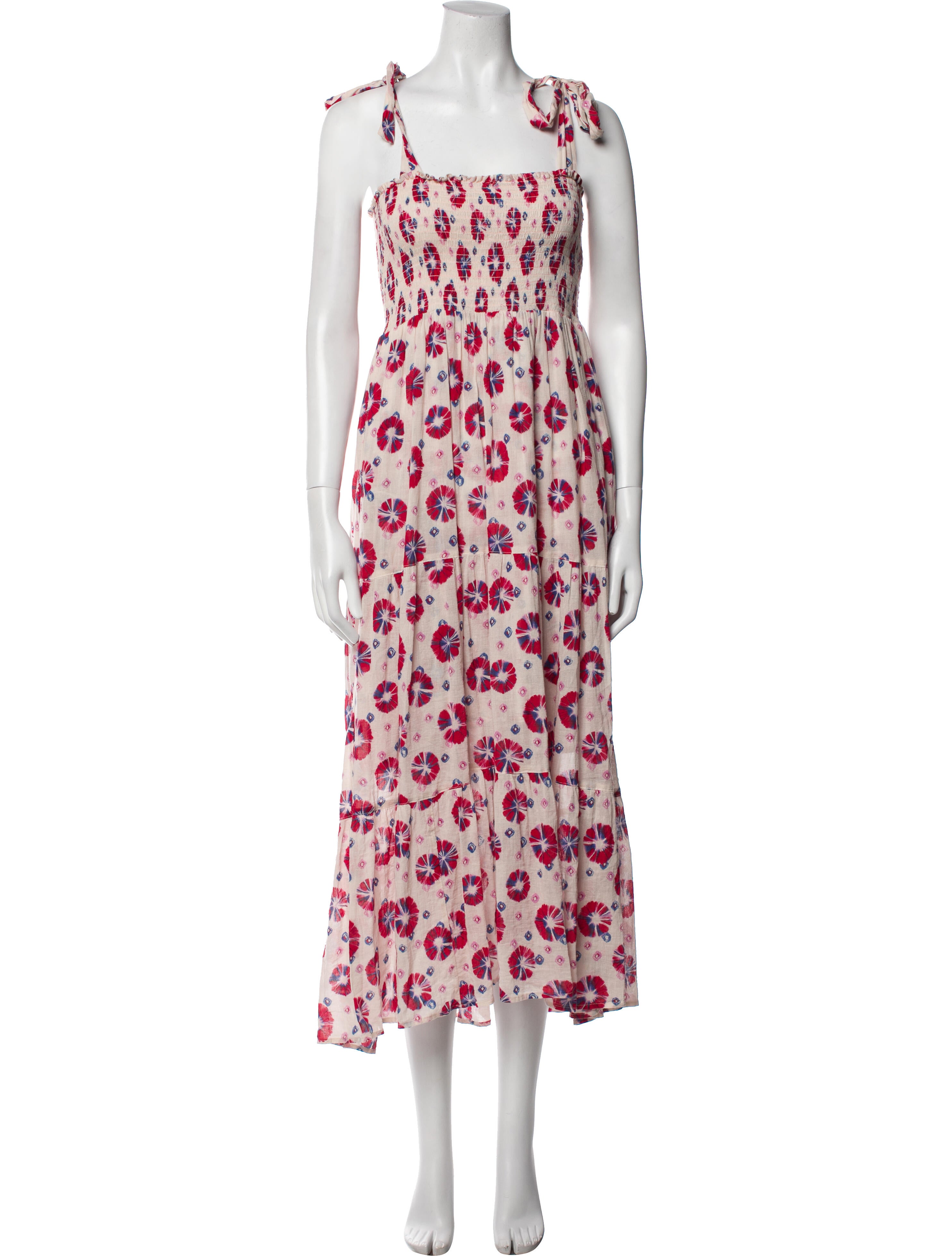 Xirena Floral Print Midi Length Dress