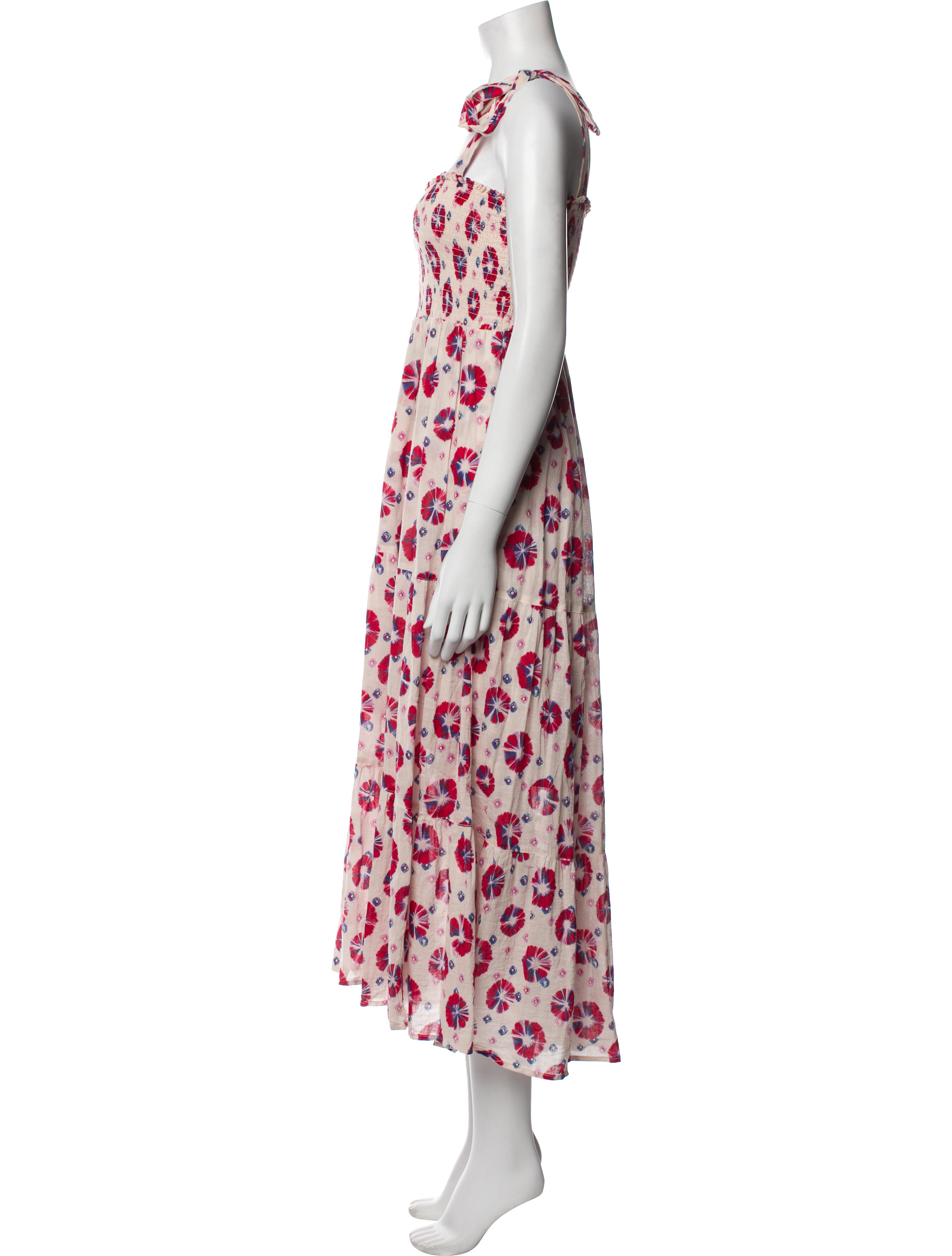 Xirena Floral Print Midi Length Dress