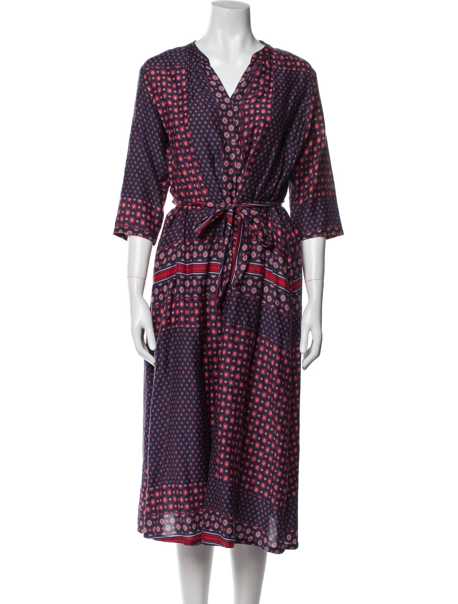 Xirena Printed Midi Length Dress