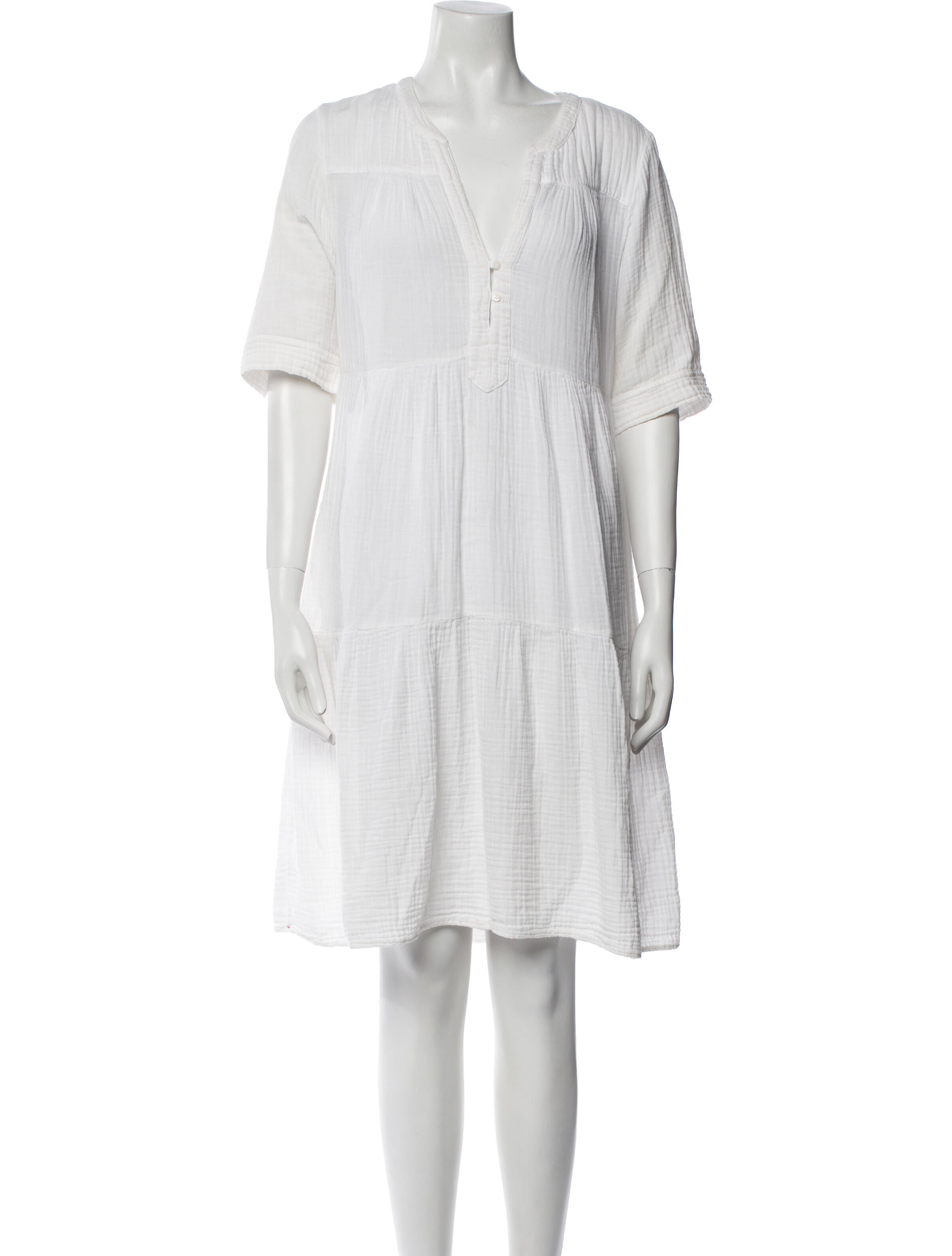 Xirena V-Neck Knee-Length Dress