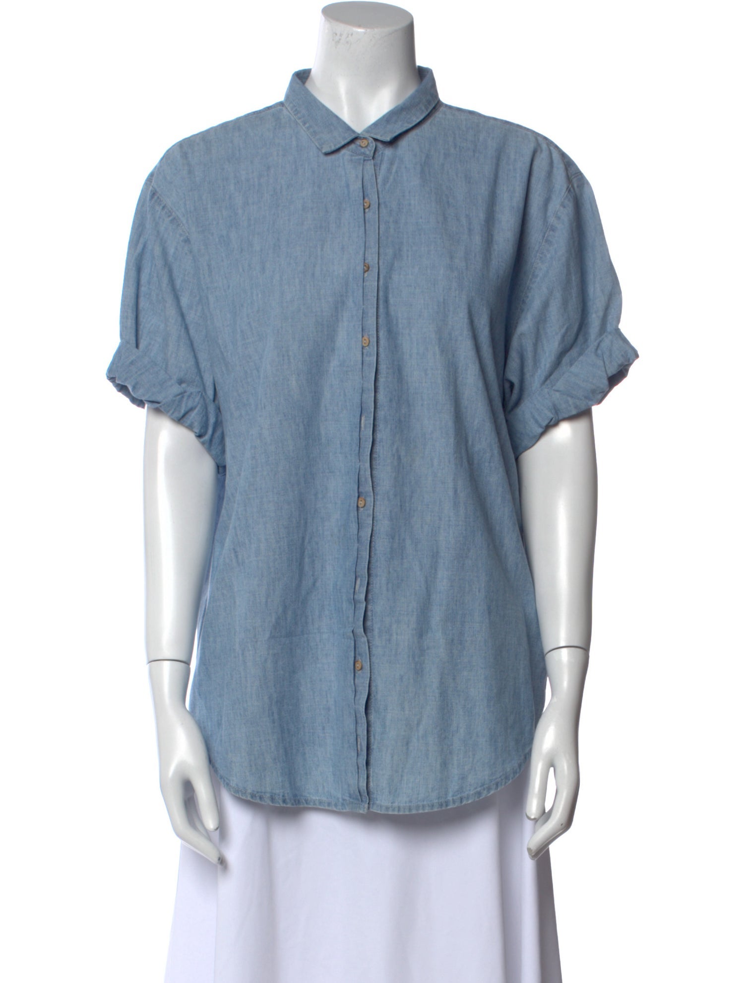 Xirena Short Sleeve Button-Up Top