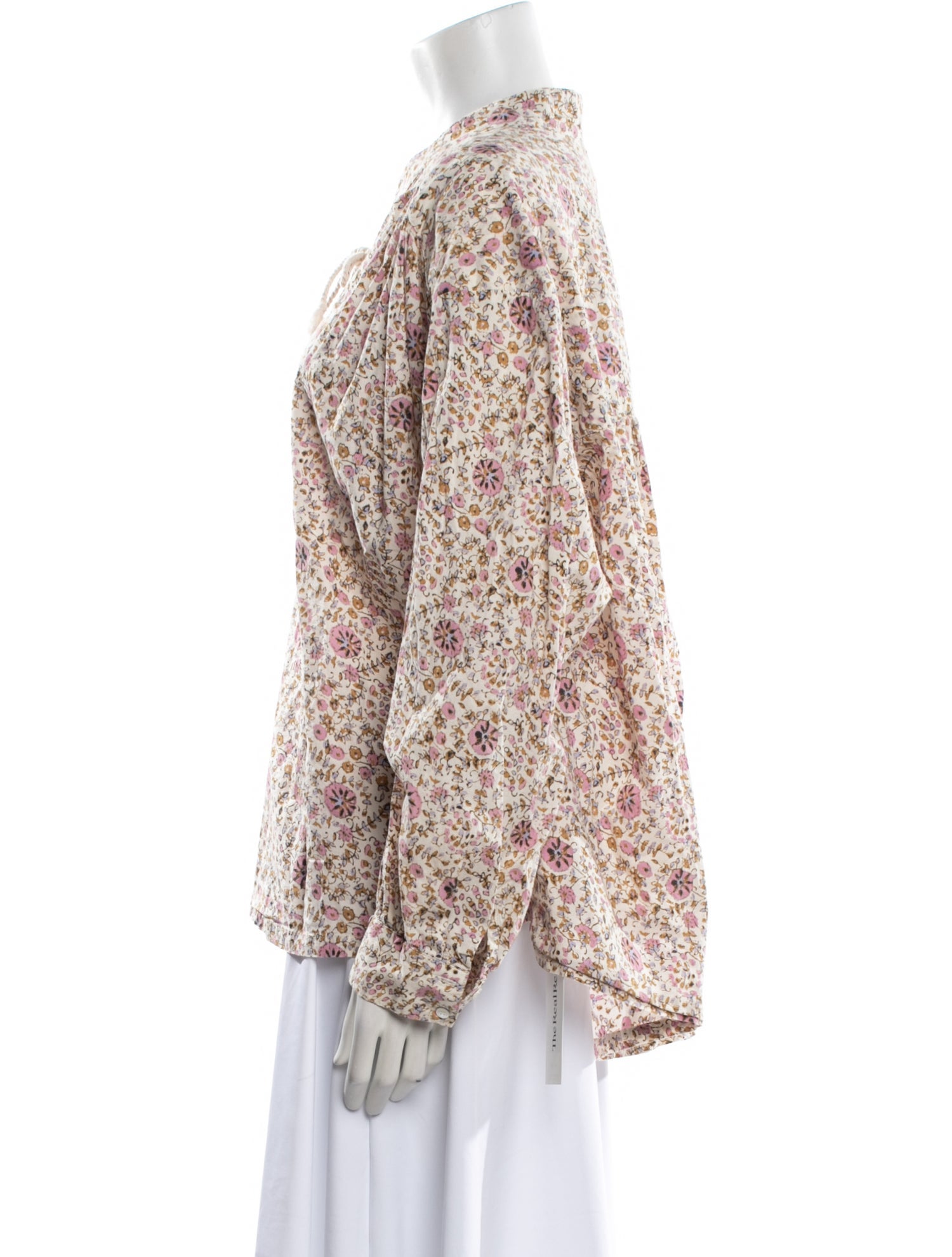 Xirena Floral Print V-Neck Blouse