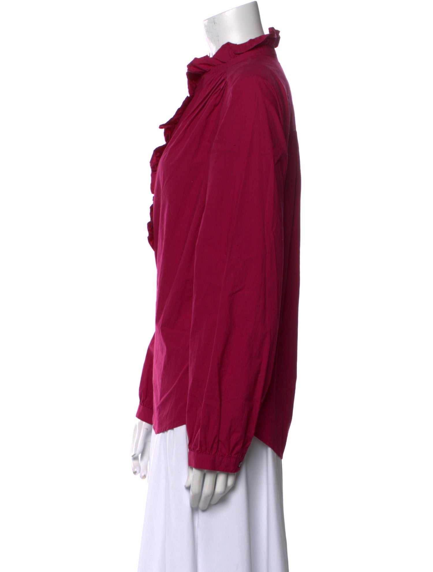 Xirena Mock Neck Long Sleeve Blouse