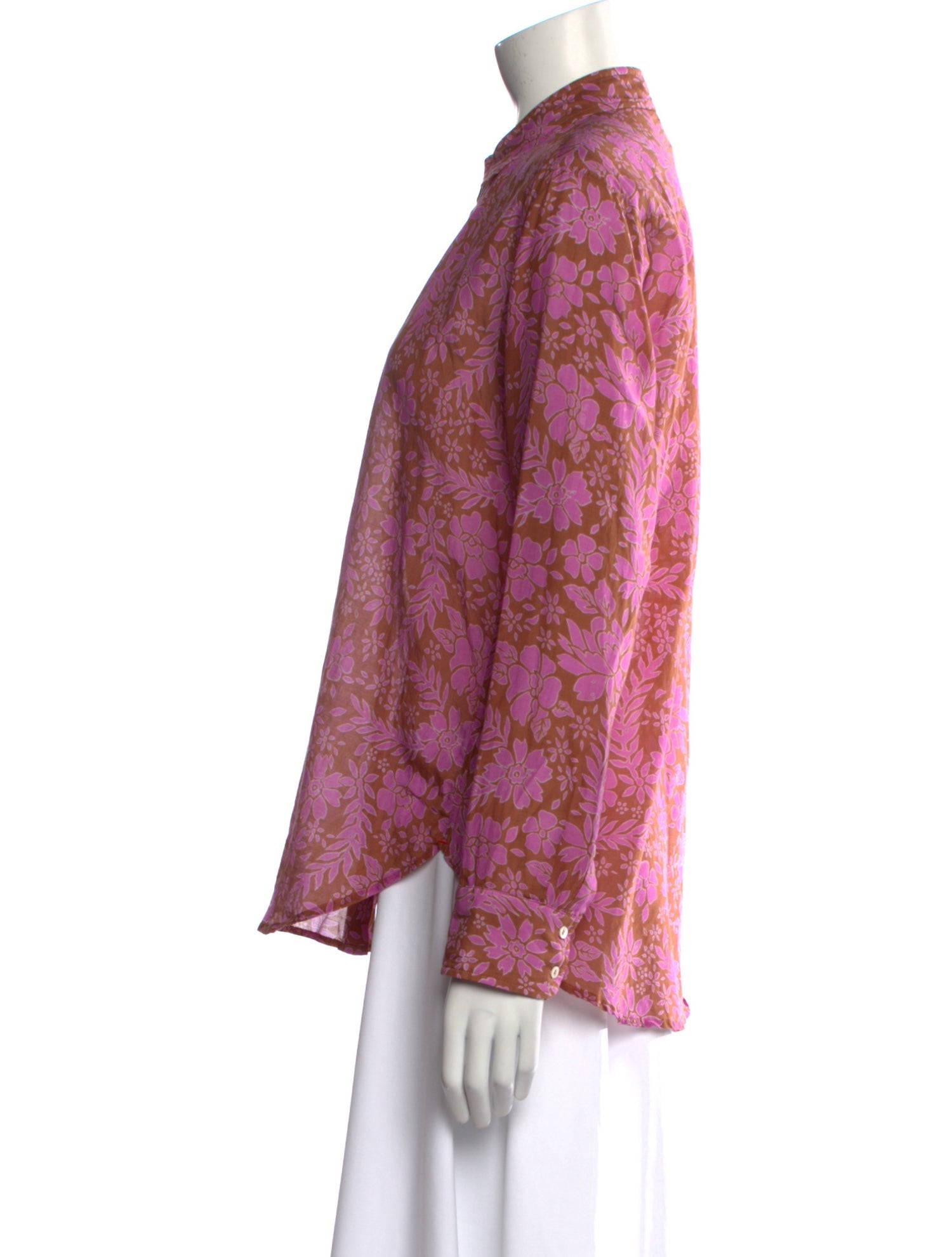 Xirena Paisley Print Long Sleeve Button-Up Top