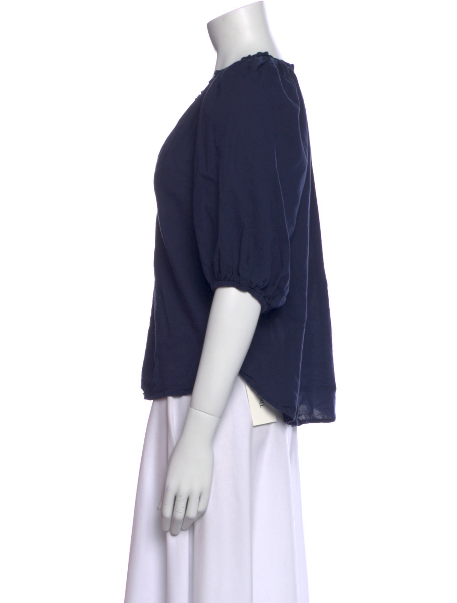 Xirena V-Neck Three-Quarter Sleeve Blouse