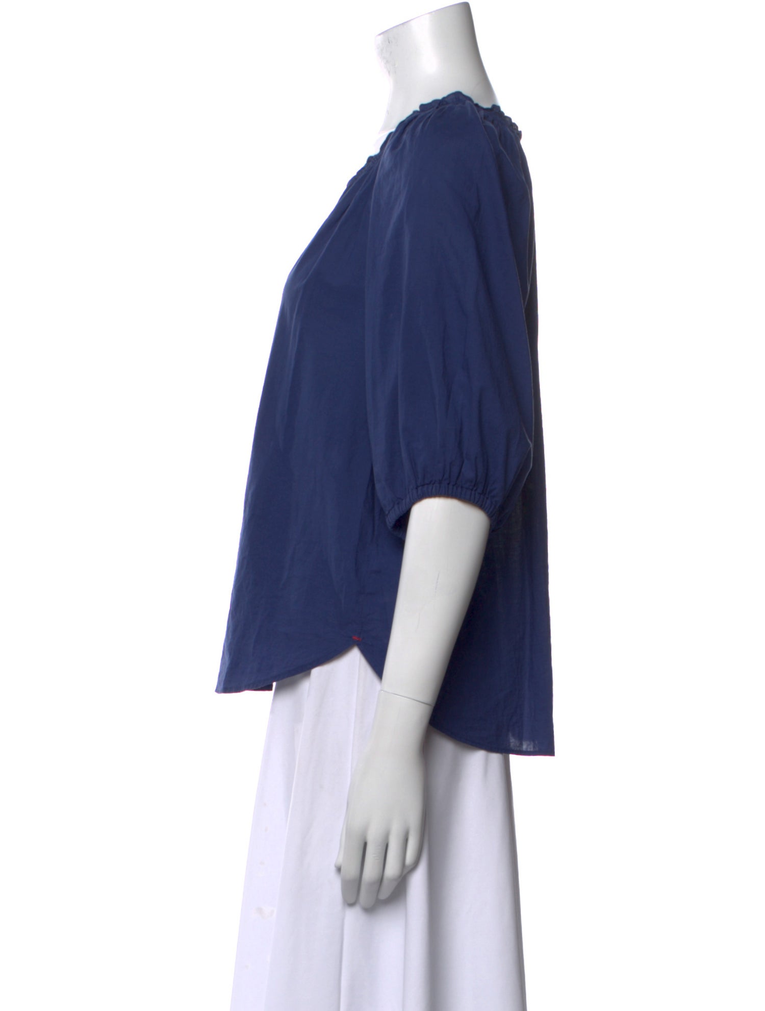 Xirena V-Neck Three-Quarter Sleeve Blouse